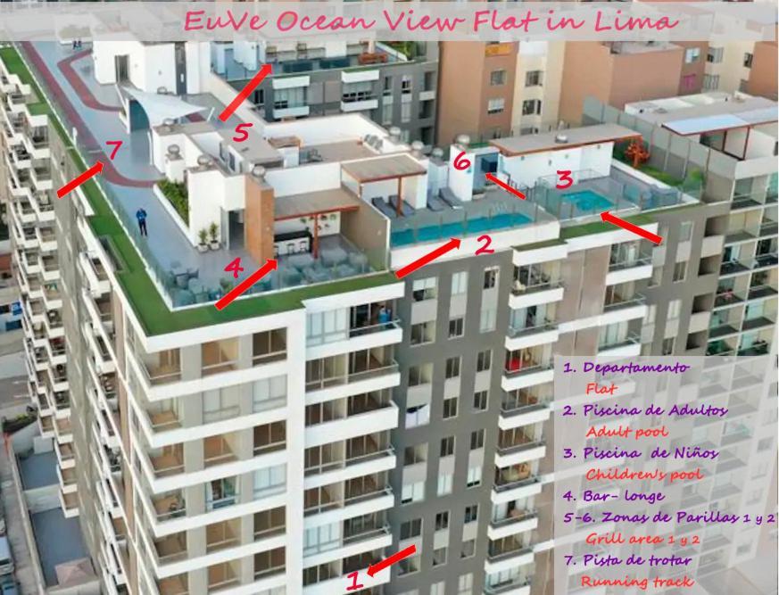 Euve Ocean View Flat In Limaアパートメント エクステリア 写真